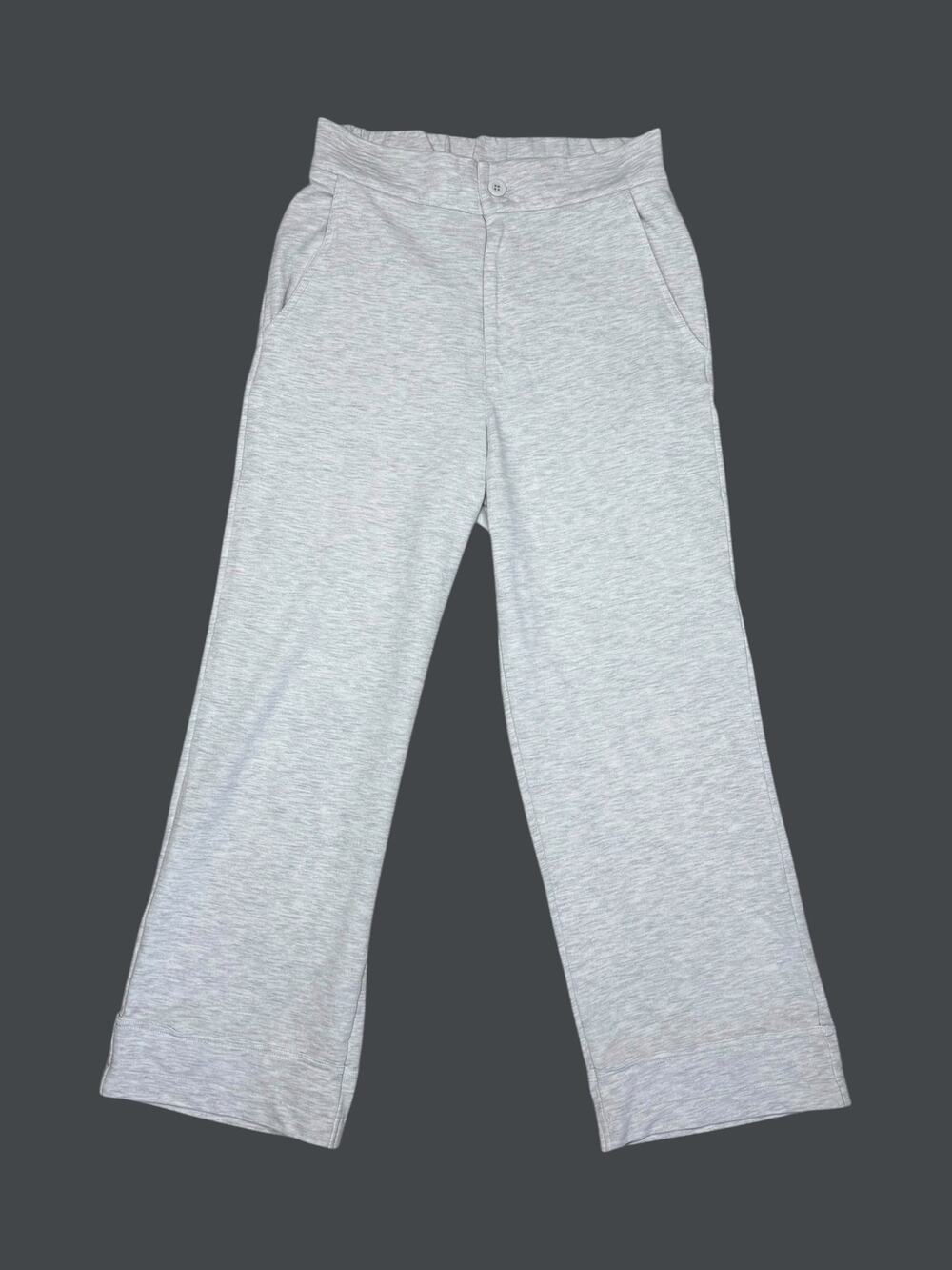 Sundays by We Are Sunday Light Gray Crop Lounge Trousers Pants XS